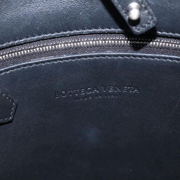 BOTTEGA VENETA Shoulder Bag Leather Black Auth 122220