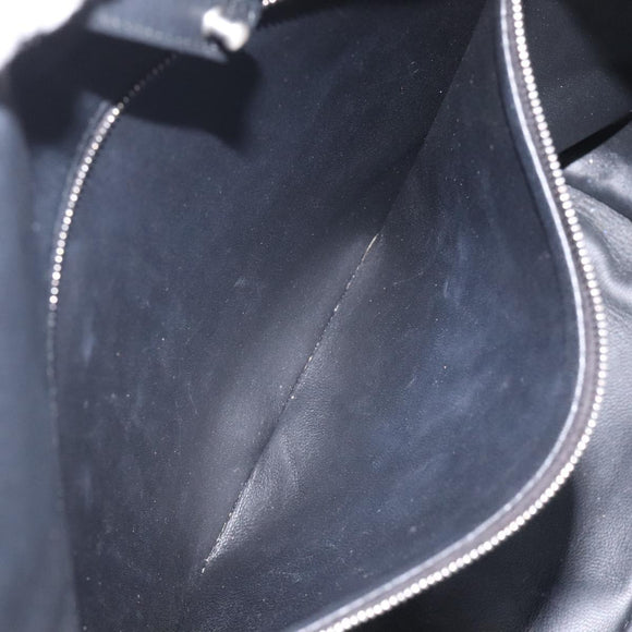 BOTTEGA VENETA Shoulder Bag Leather Black Auth 122220