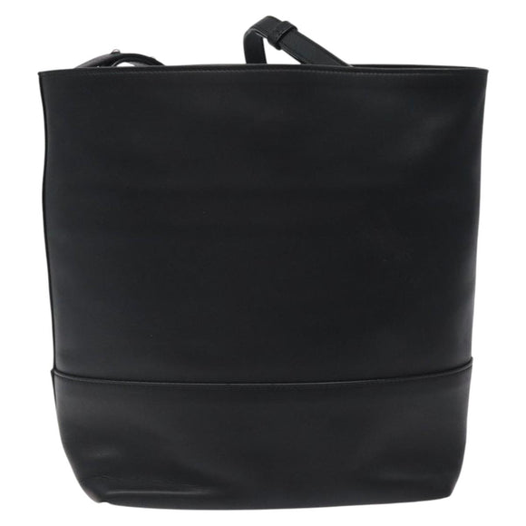 BOTTEGA VENETA Shoulder Bag Leather Black Auth 122220