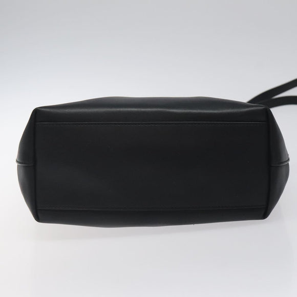 BOTTEGA VENETA Shoulder Bag Leather Black Auth 122220