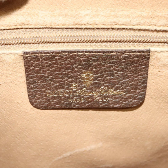 GUCCI GG Supreme Web Sherry Line Bag PVC Beige Gold 904 02 084 Auth 122223