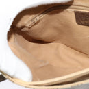 GUCCI GG Supreme Web Sherry Line Bag PVC Beige Gold 904 02 084 Auth 122223-19