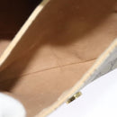 GUCCI GG Supreme Web Sherry Line Bag PVC Beige Gold 904 02 084 Auth 122223-20