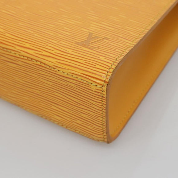 LOUIS VUITTON Epi Malesherbes Hand Bag Tassili Yellow Jonne M52379 Auth 122240