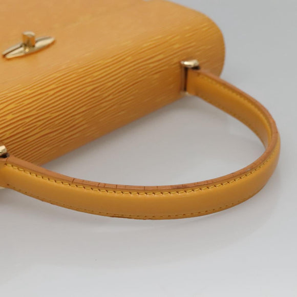 LOUIS VUITTON Epi Malesherbes Hand Bag Tassili Yellow Jonne M52379 Auth 122240