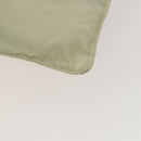 PRADA Shoulder Bag Nylon Cream Silver Auth 122252-15