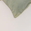 PRADA Shoulder Bag Nylon Cream Silver Auth 122252-16