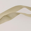 PRADA Shoulder Bag Nylon Cream Silver Auth 122252-8