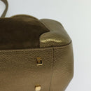 CARTIER Chain Ladonia Shoulder Bag Leather Gold Auth 122265-16