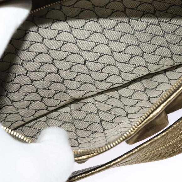 CARTIER Chain Ladonia Shoulder Bag Leather Gold Auth 122265