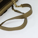 CARTIER Chain Ladonia Shoulder Bag Leather Gold Auth 122265-7