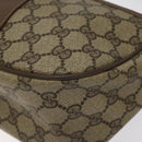 GUCCI GG Supreme Web Sherry Line Bag PVC Beige Gold 89 02 032 Auth 122271-14