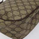 GUCCI GG Supreme Web Sherry Line Bag PVC Beige Gold 89 02 032 Auth 122271-17