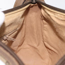 GUCCI GG Supreme Web Sherry Line Bag PVC Beige Gold 89 02 032 Auth 122271-20