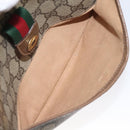 GUCCI GG Supreme Web Sherry Line Bag PVC Beige Gold 89 02 032 Auth 122271-23
