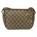 GUCCI GG Supreme Web Sherry Line Bag PVC Beige Gold 89 02 032 Auth 122271-2