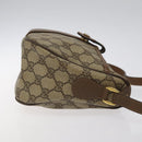 GUCCI GG Supreme Web Sherry Line Bag PVC Beige Gold 89 02 032 Auth 122271-3