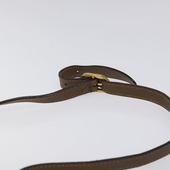 GUCCI GG Supreme Web Sherry Line Bag PVC Beige Gold 89 02 032 Auth 122271