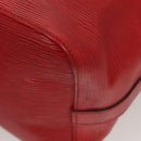 LOUIS VUITTON Epi Petit Noe Shoulder Bag Red M44107 LV Auth 122280-17