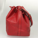 LOUIS VUITTON Epi Petit Noe Shoulder Bag Red M44107 LV Auth 122280-3