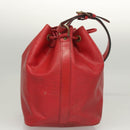 LOUIS VUITTON Epi Petit Noe Shoulder Bag Red M44107 LV Auth 122280-4