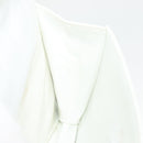 CHANEL Matelasse COCO Mark Chain Bag Lamb Skin White Gold CC Auth 122303V-19