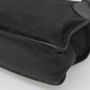 PRADA Tote Bag Nylon Black Silver Auth 122306-9