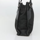 PRADA Tote Bag Nylon Black Silver Auth 122306-3