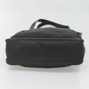PRADA Tote Bag Nylon Black Silver Auth 122306-5