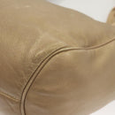 LOEWE Anagram Hand Bag Leather Gold Auth 122309-16