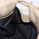 LOEWE Anagram Hand Bag Leather Gold Auth 122309-20