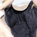 LOEWE Anagram Hand Bag Leather Gold Auth 122309-21