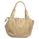 LOEWE Anagram Hand Bag Leather Gold Auth 122309-2