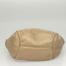 LOEWE Anagram Hand Bag Leather Gold Auth 122309-5