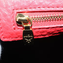 MCM Studs Backpack Leather Red Gold Auth 122310-23