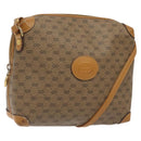 GUCCI Micro GG Supreme Shoulder Bag PVC Brown Gold 007 115 0093 Auth 122311-1
