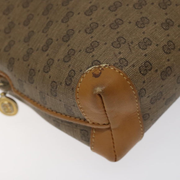 GUCCI Micro GG Supreme Shoulder Bag PVC Brown Gold 007 115 0093 Auth 122311