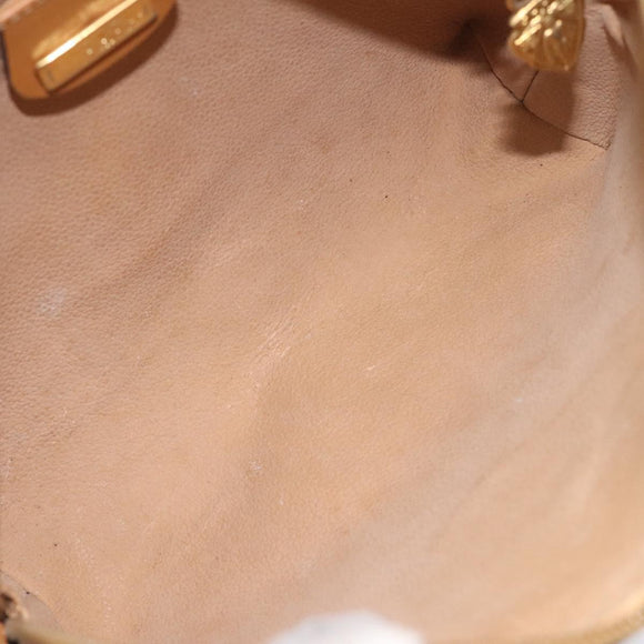 GUCCI Micro GG Supreme Shoulder Bag PVC Brown Gold 007 115 0093 Auth 122311