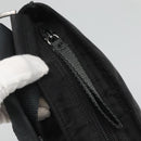 PRADA Shoulder Bag Nylon Black Silver Auth 122312-16