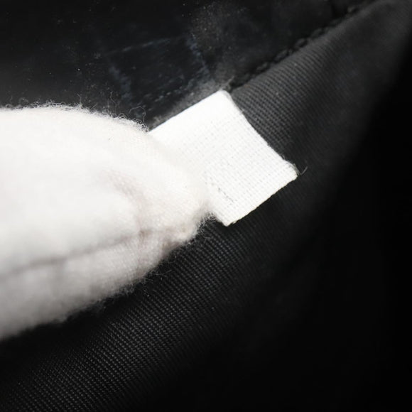 PRADA Shoulder Bag Nylon Black Silver Auth 122312