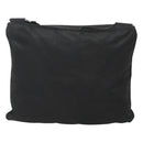 PRADA Shoulder Bag Nylon Black Silver Auth 122312-3