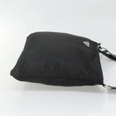 PRADA Shoulder Bag Nylon Black Silver Auth 122312-4