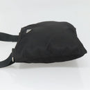 PRADA Shoulder Bag Nylon Black Silver Auth 122312-5