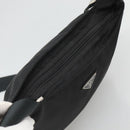 PRADA Shoulder Bag Nylon Black Silver Auth 122312-6