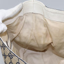 GUCCI GG Canvas Sherry Line Shoulder Bag Navy Gold 247597 203998 Auth 122316-22