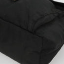 PRADA Shoulder Bag Nylon Black Silver Auth 122318-14