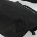 PRADA Shoulder Bag Nylon Black Silver Auth 122318-16