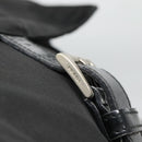 PRADA Shoulder Bag Nylon Black Silver Auth 122318-10