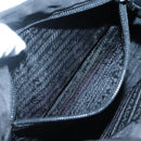 PRADA Shoulder Bag Nylon Black Silver Auth 122318-22
