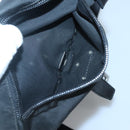 PRADA Shoulder Bag Nylon Black Silver Auth 122318-24